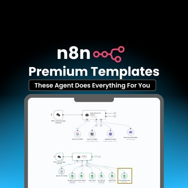 900+ AI Automation Workflows for n8n | No Code JSON Templates (Worth $10k+)