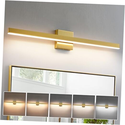  Modern Vanity Light Bathroom Light Fixture Over Mirror Vanity 32 inch Gold