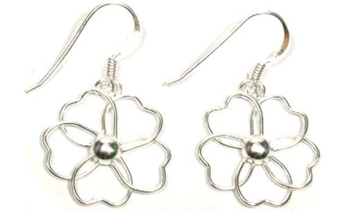 Sterling Designer Flower Hooks Ancient Roman Emperor Julius Caesar’s Britannia