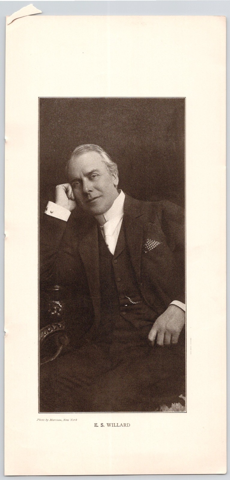 1905 E. S. Willard (Edward Smith Willard) Actor McIntosh Burr Print