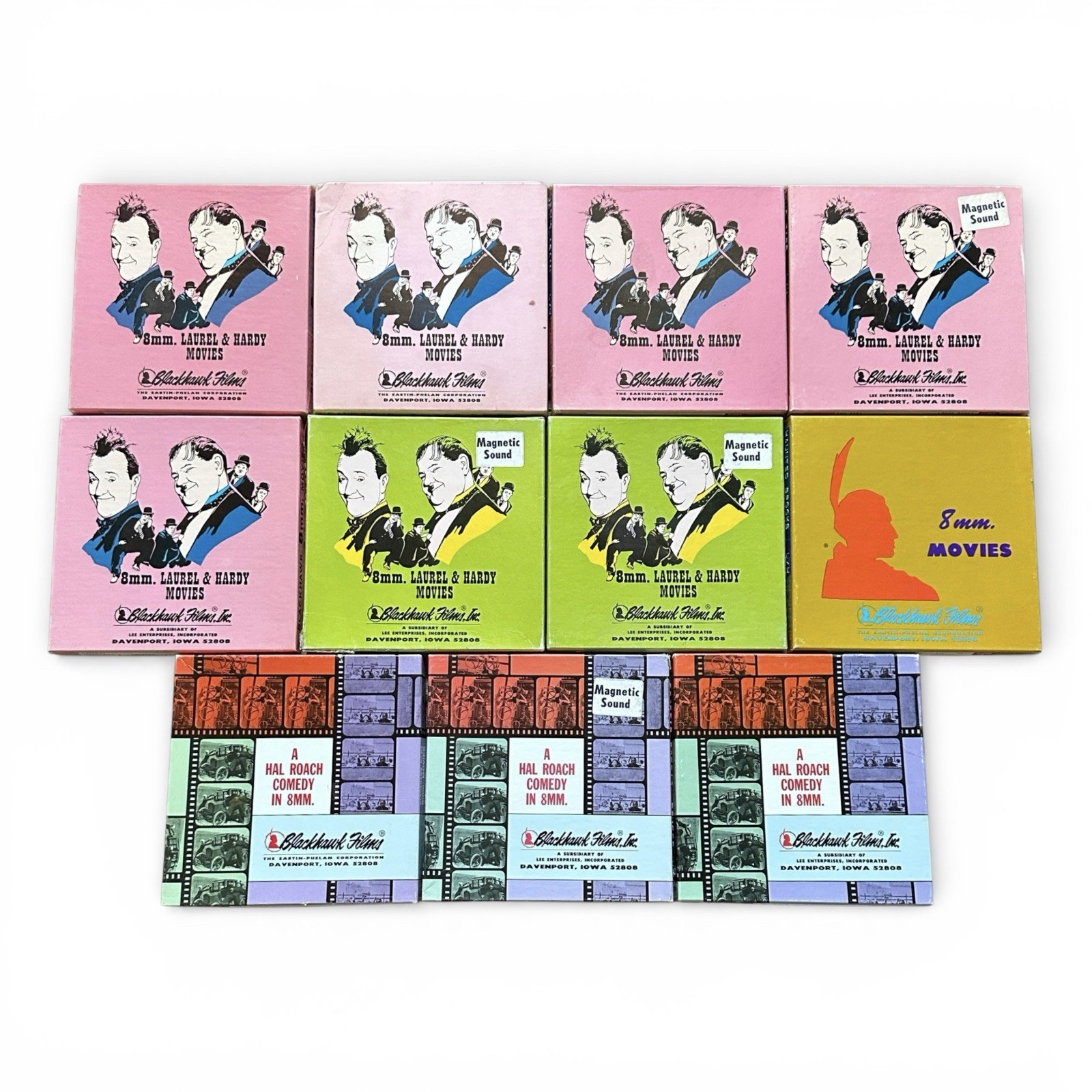 Laurel and Hardy Super 8 Film Lot 11 Blackhawk Films 8mm Movies 4 Magnetic Sound