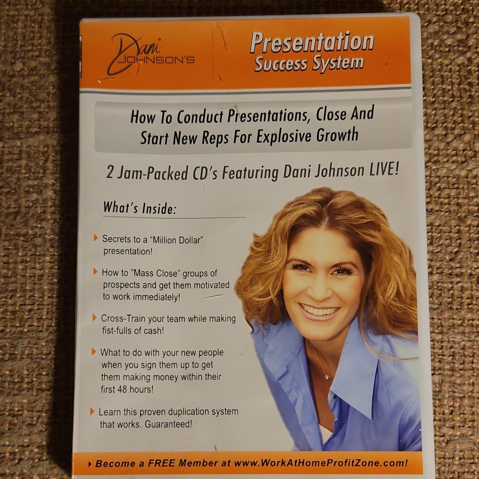 Dani Johnson Presentation Success System 2-CD Set Conduct Presentations, Close …