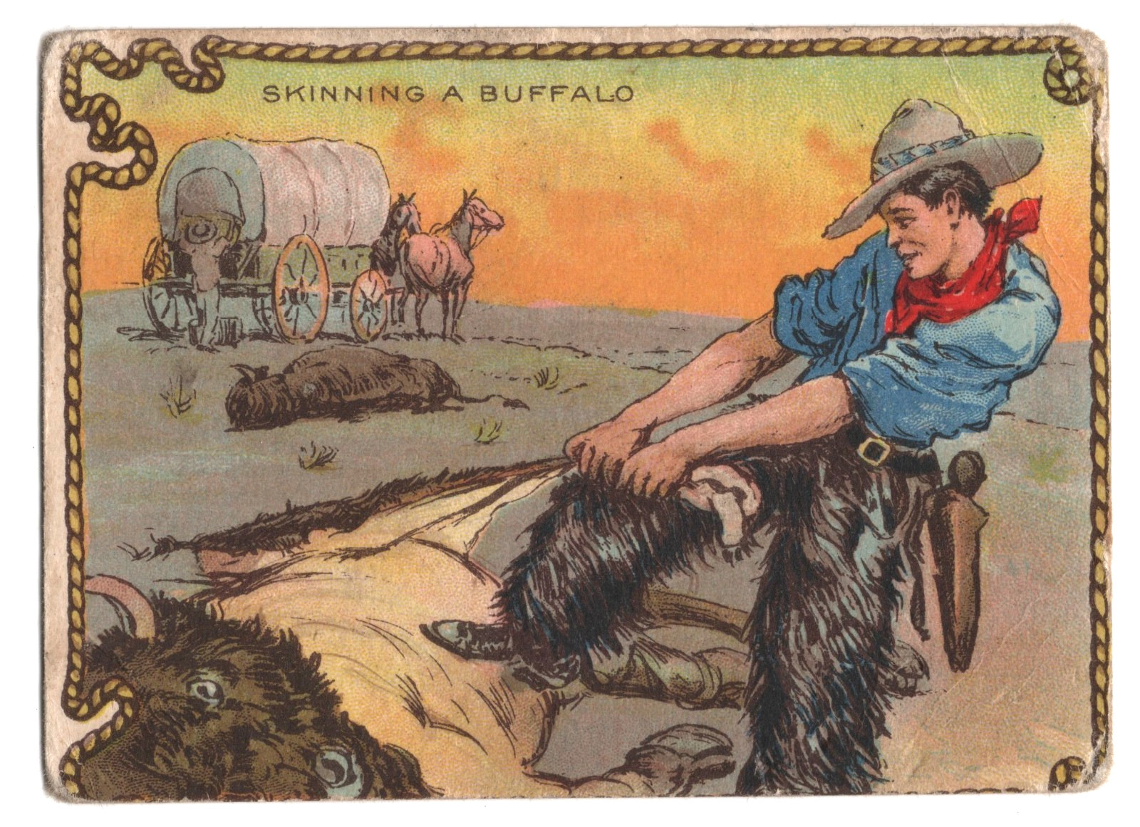 1920s Cowboy Scenes Trading Card V155 Ganong Rodeo Chocolate Bar #12 Like T53