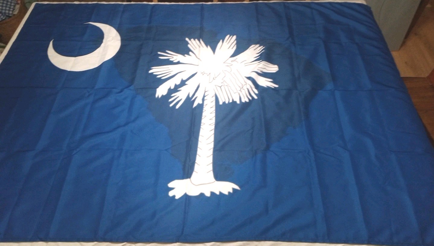 South Carolina Tapestry Flag Logo Banner Wall Hanger 59 X 40 Inches