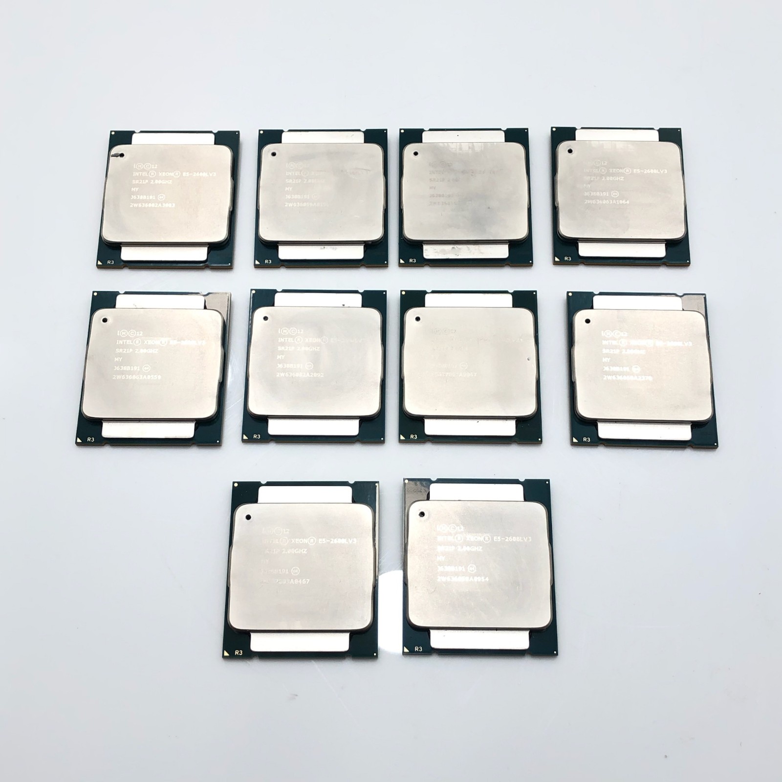 Lot (10) Intel Xeon E5-2608L V3 SR21P 6-Core CPU Processor 2.00GHz