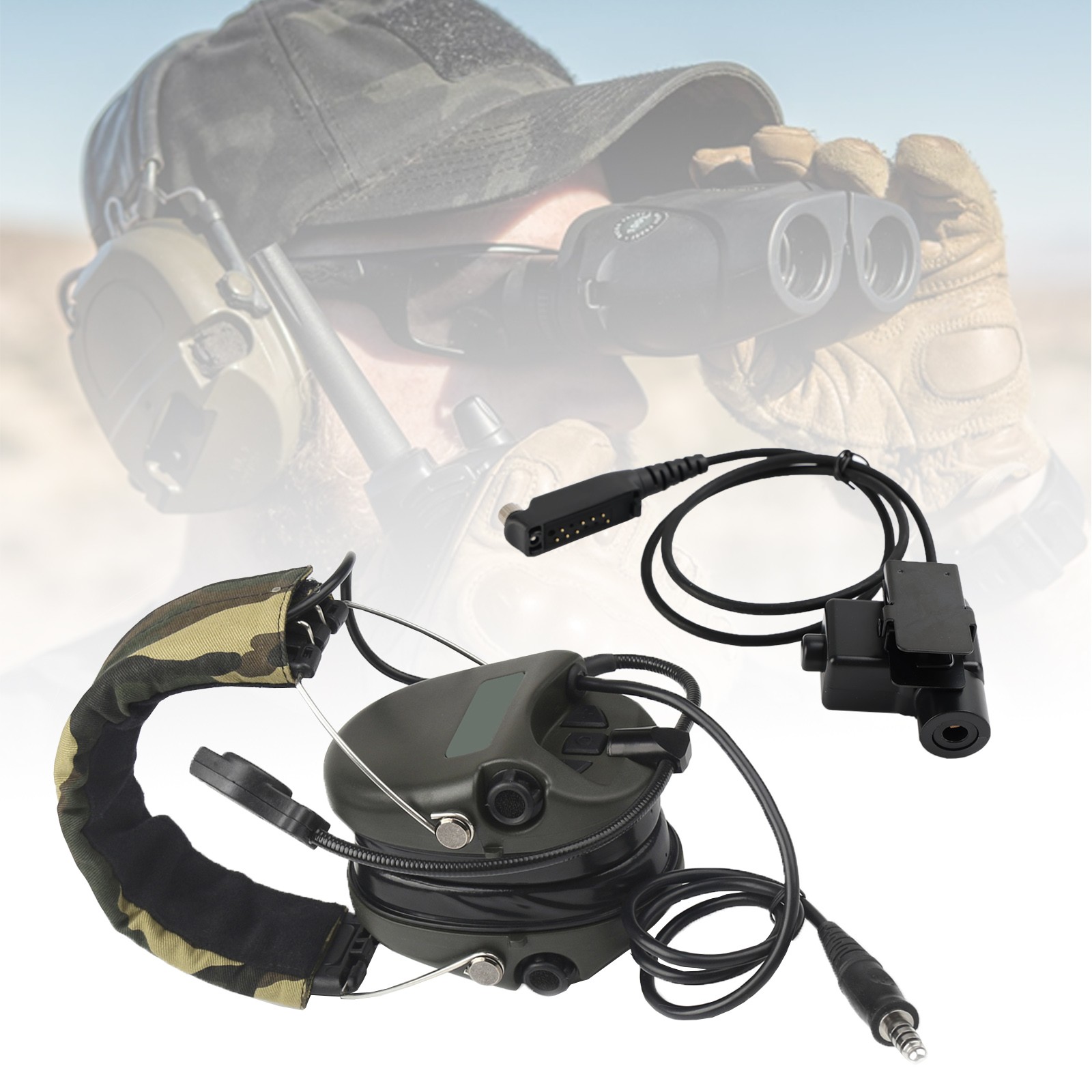 H60 Sound Pickup Noise Reduction CS Headset For Sepura STP8000 STP8030 STP8035