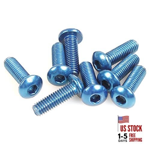  Steering Wheel Screw Kit,8Pcs() Style2 Blue