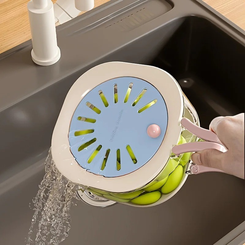 Multifunctional Fruit Vegetable Washing Bowl with Strainer, Multifunctional Prod