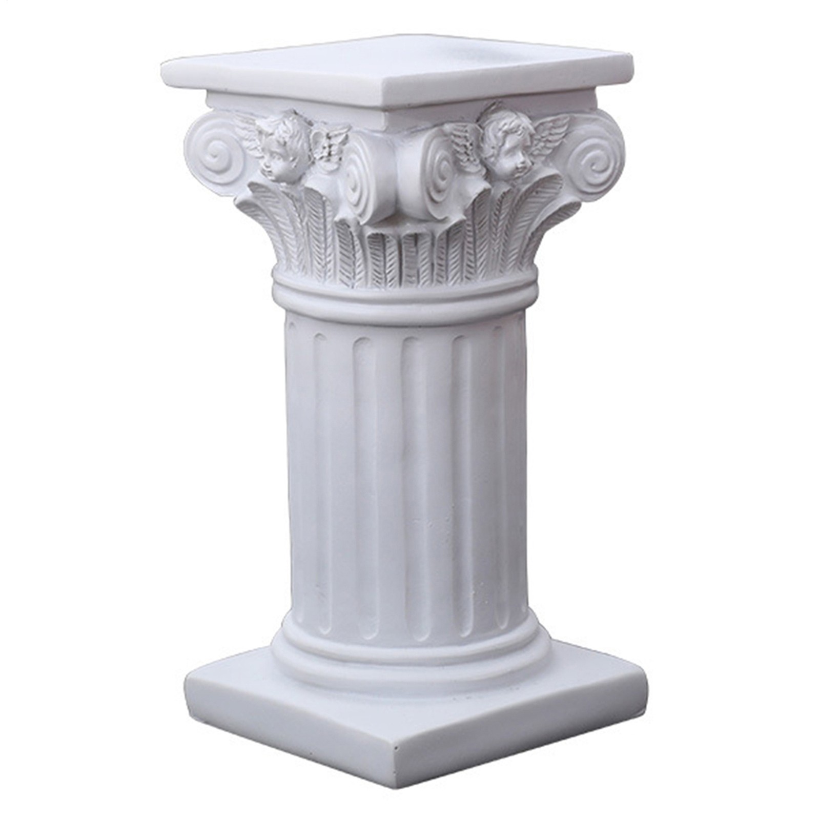 Roman Pillar Greek Column Statue Pedestal Handmade Mini Resin Holder Home Decor
