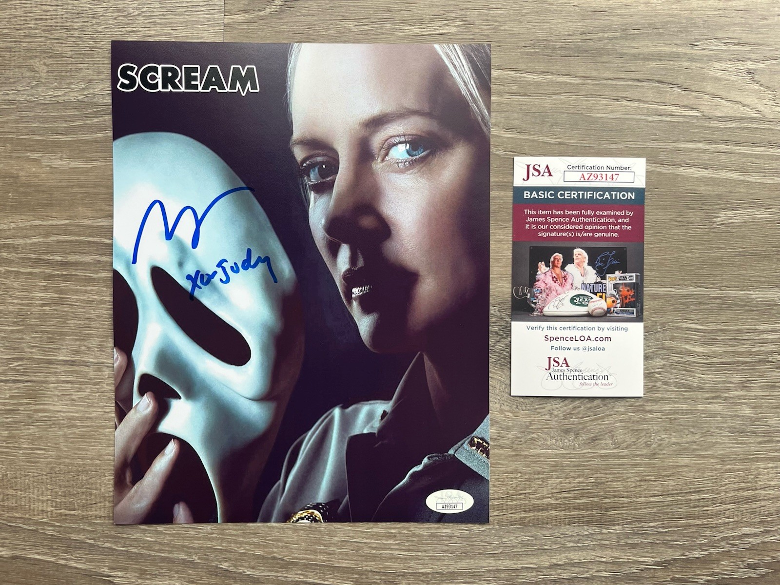 Marley Shelton Signed Scream 8x10 Photo JSA COA Deputy Judy Hicks Ghostface