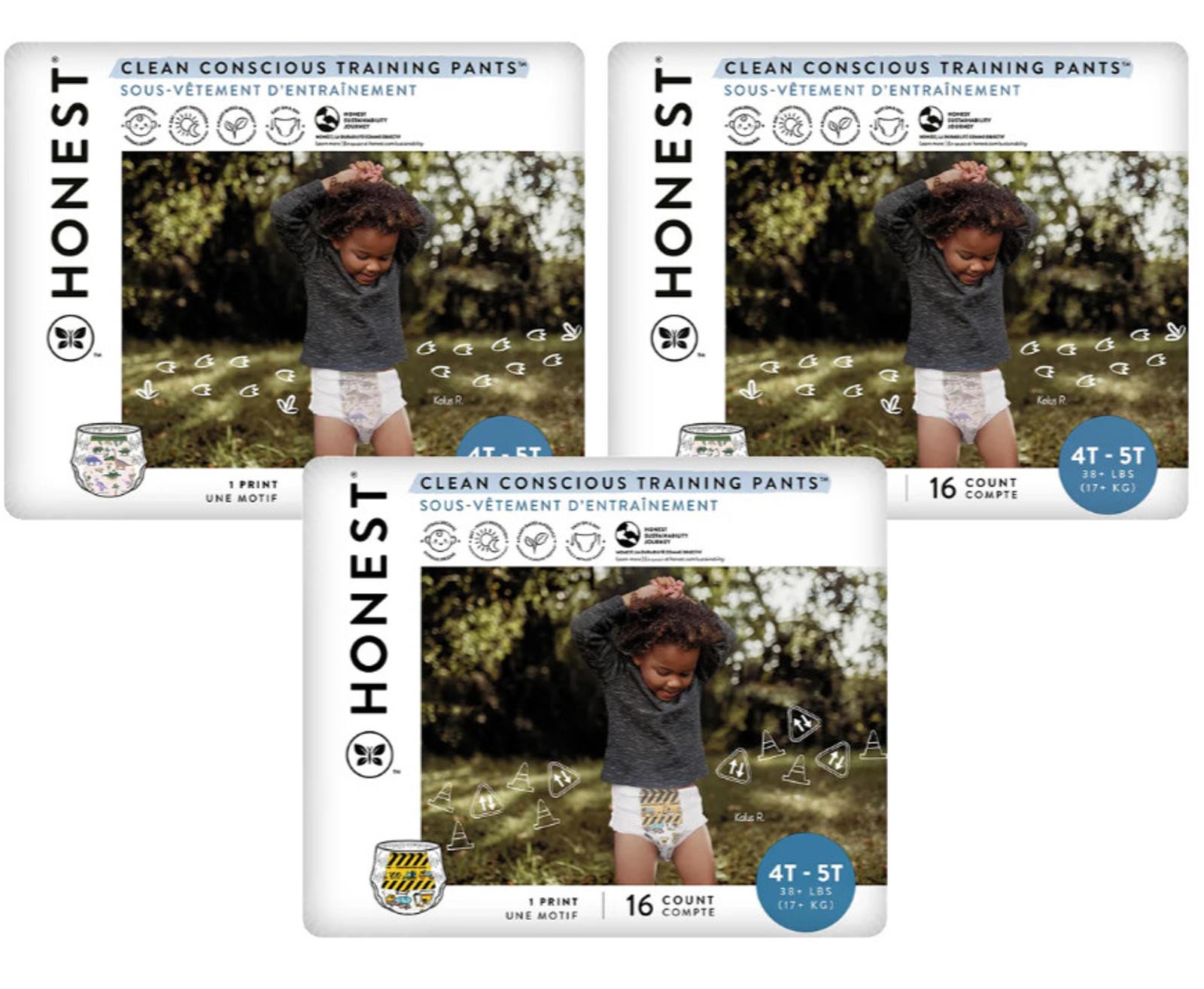 The Honest Company Clean Conscious Training Pants | 48 ct. (3 packs of 16)