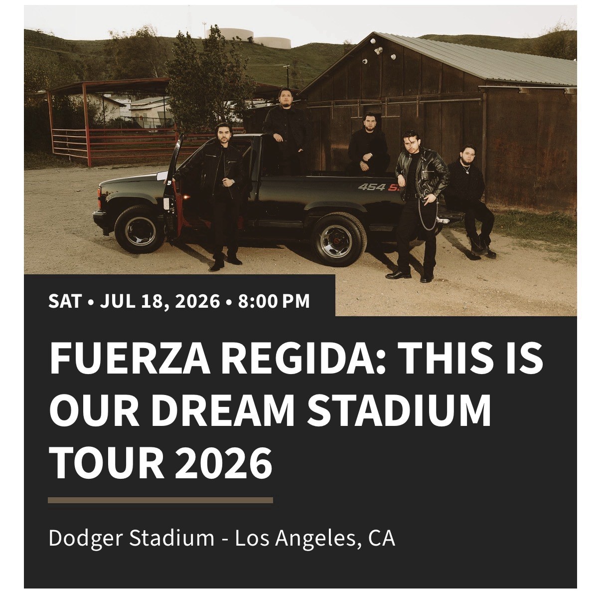 Fuerza Regida Dodger Stadium Concert Tickets