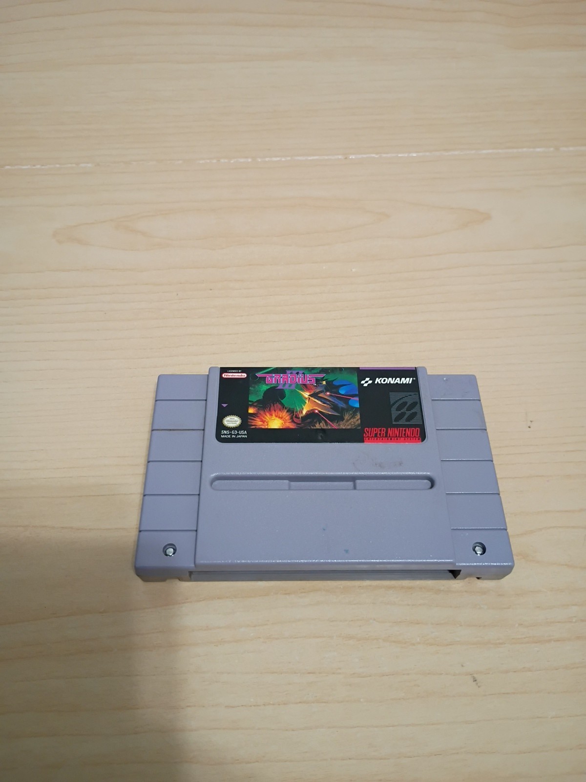 Gradius III Super Nintendo SNES Konami Shooter Video Game Cartridge