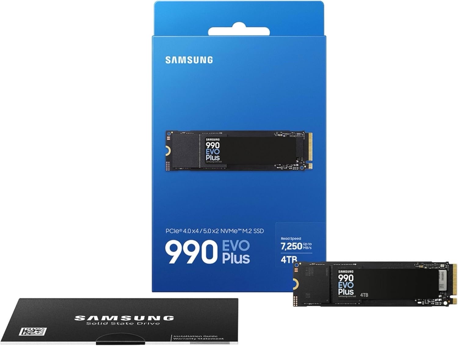 New Samsung 990 EVO Plus 4TB SSD M.2 PCI Express NVMe MZ-V9S4T0B/AM