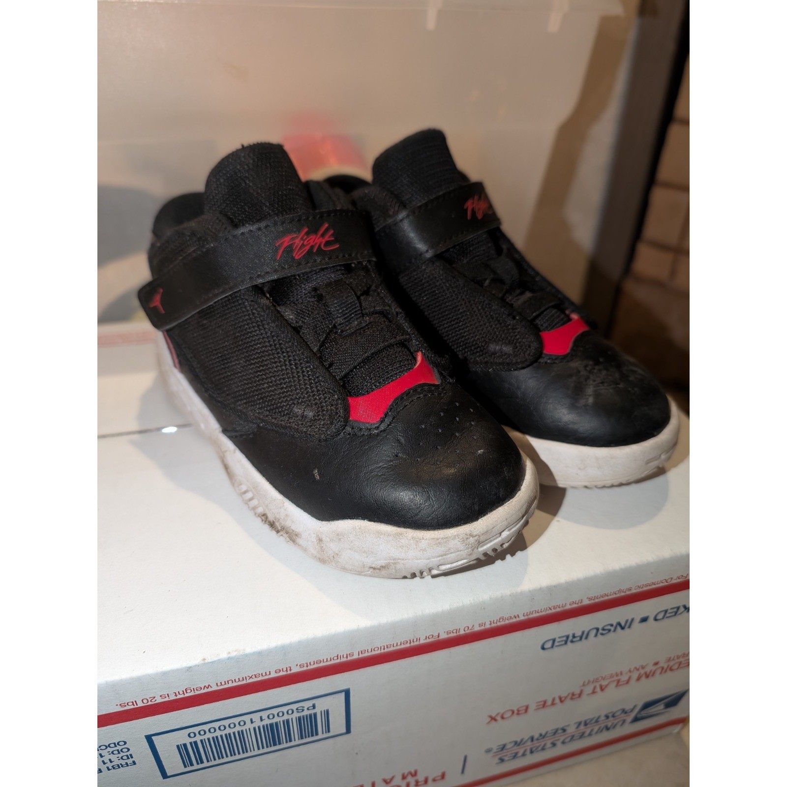 Kids NIKE AIR JORDAN MAX AURA 4 (PS) BLACK (DQ8403 006), SZ 10c F1