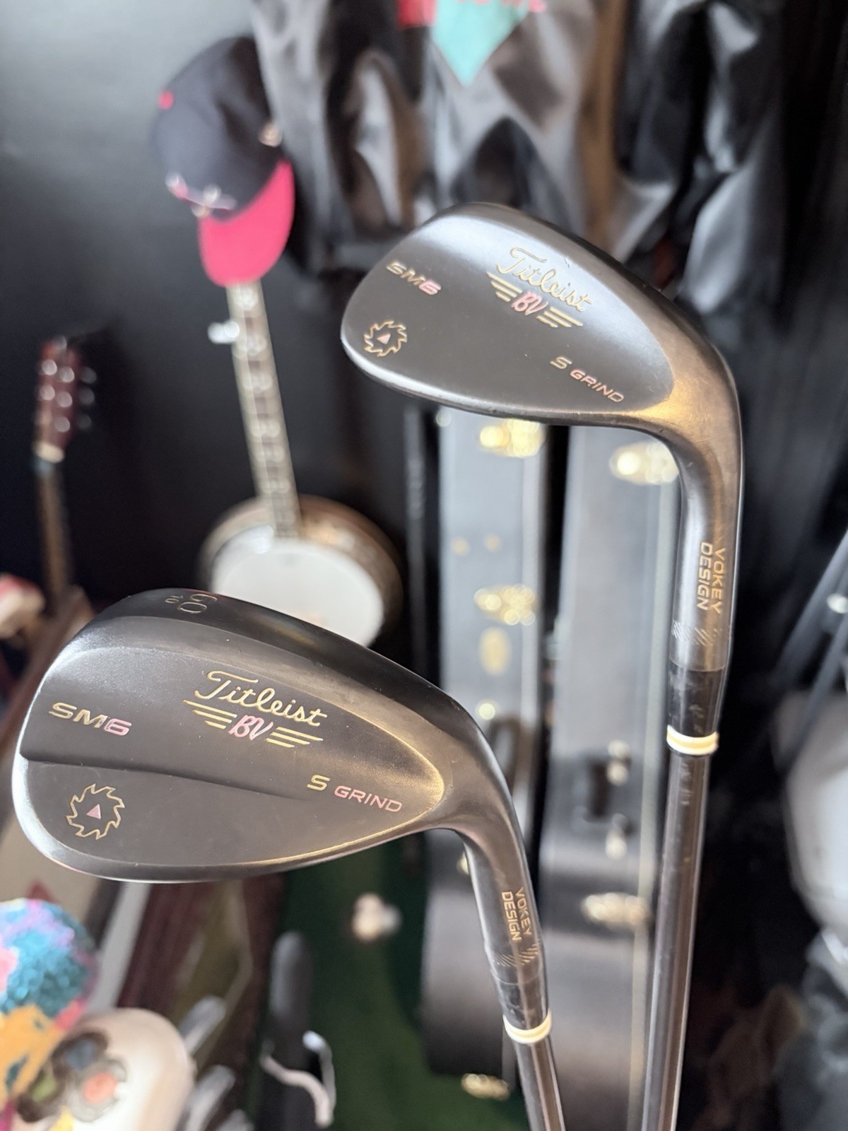 Titleist Vokey SM6 Black Nitride Wedge set 56-10 & 60-10 - USED