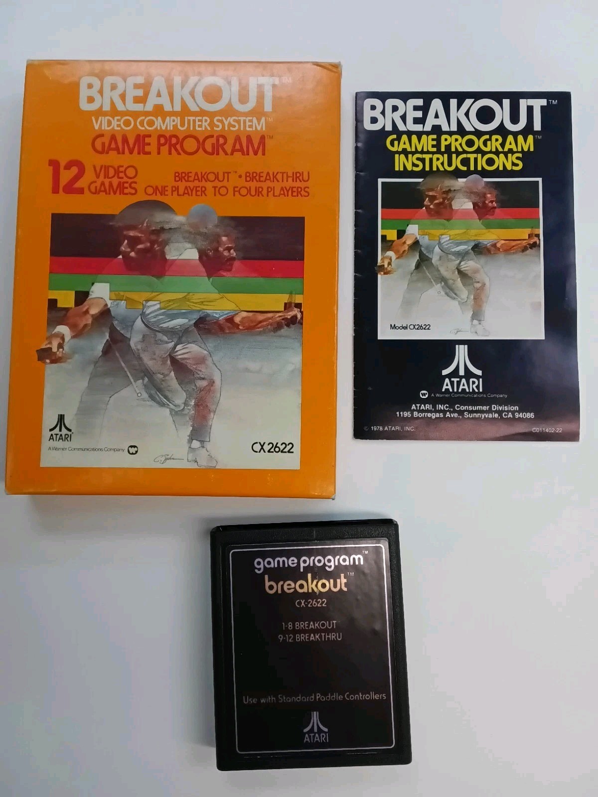 Atari 2600 Game Break Out - CIB - Tested