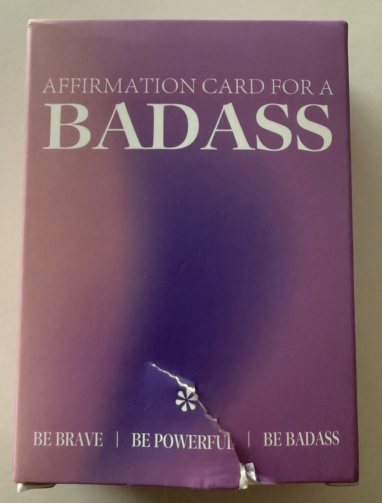 Affirmation Card Deck 60 Cards Be Brave Be Powerful Be Badass