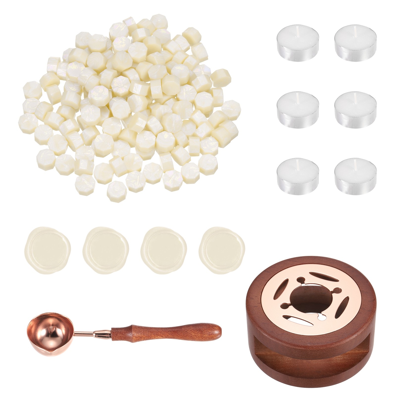 Wax Seal Kit, 150 Wax Beads, Candles, Fantasy Gold