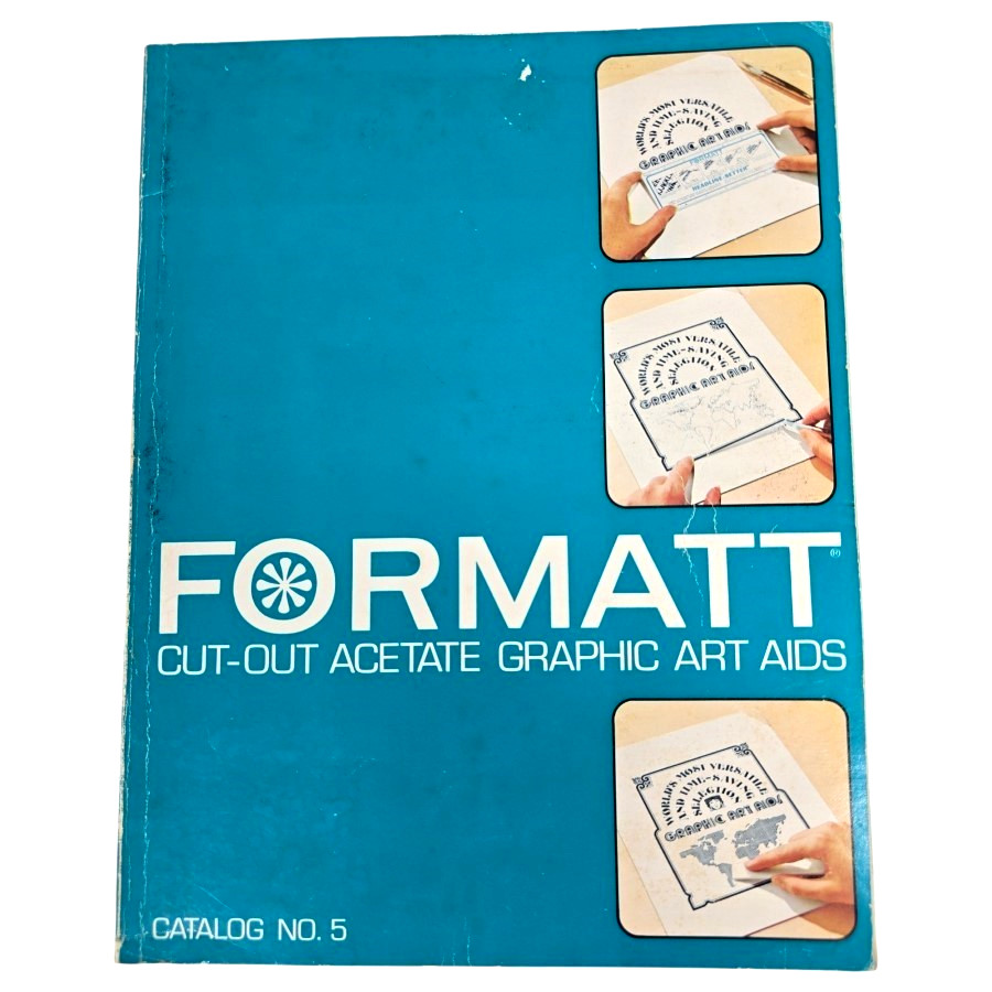 Graphic Products Formatt Cut Out Catalog 5 Design Fonts Art Borders 1974 Vintage