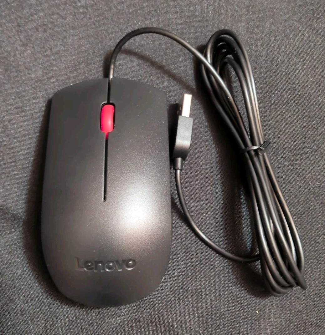 NEW Lenovo Optical USB Mouse SM-8823 SM50L24506 00PH133 /Black/3 Buttons 1000DPI