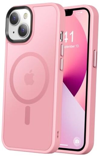  Strong Magnetic for iPhone 13 Case & iPhone 14 iPhone 13/14 6.1inch A-Pink