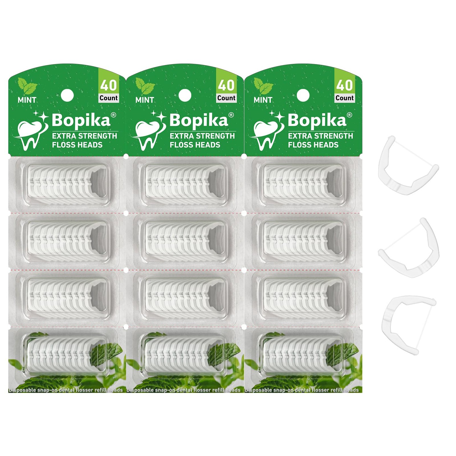 Ultraclean Access Flosser Refill Heads, for Hard to Reach Areas, Mint