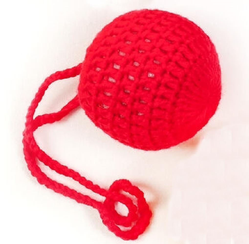 Soft Baby Ball Red Ø 50mm NEW Wool Knit String Baby Toy