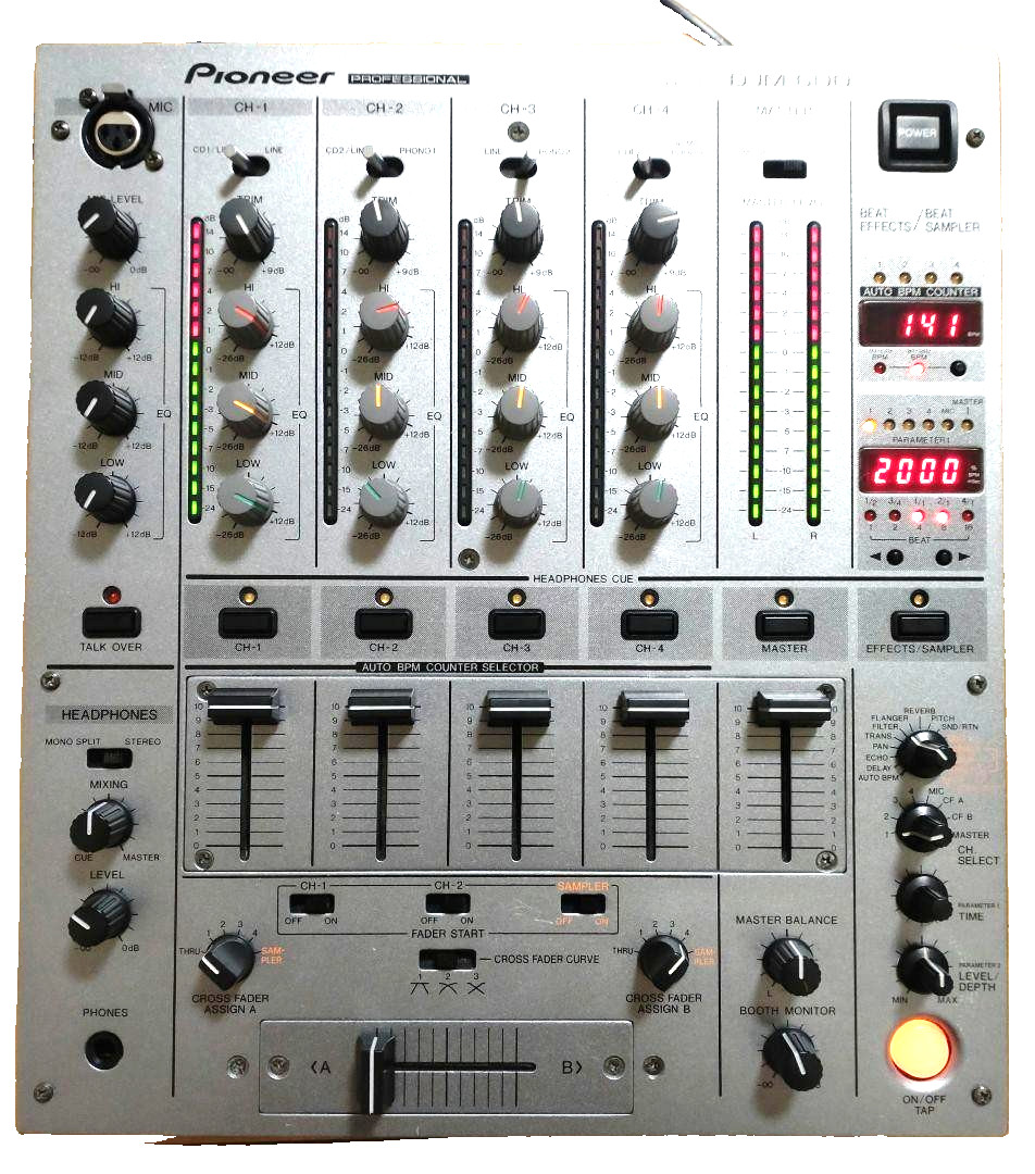 Pioneer DJM-600 Professional DJ Mixer Free Shipping From Japan
