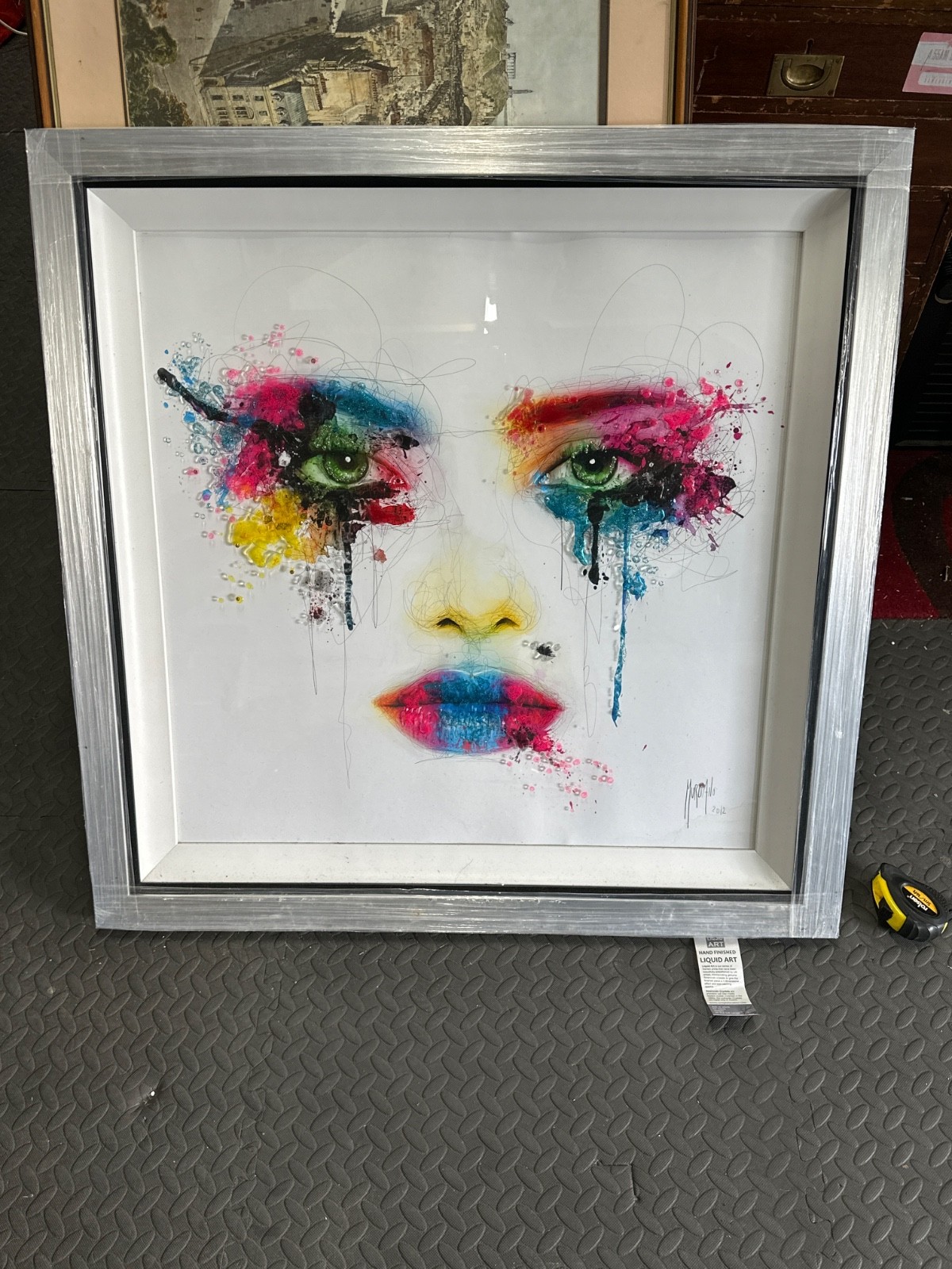 Patrice Murciano Liquid art Crying Eyes framed Print 87 x 87cm AF
