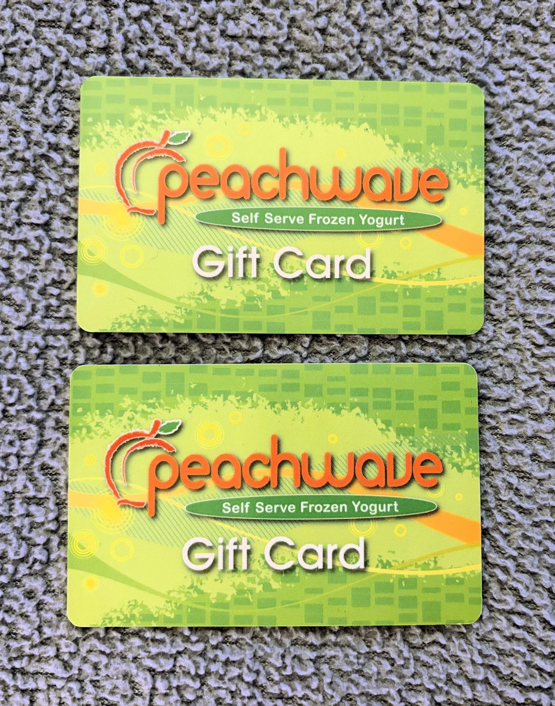 Peachwave Frozen Yogurt Gift Cards $20 ($10 x 2) - No Expiration