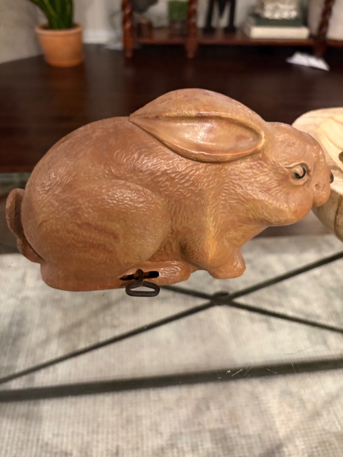 Vintage 1950'S Louis Marx Wind Up Hard Plastic Bunny Rabbit  Friction Toy Works