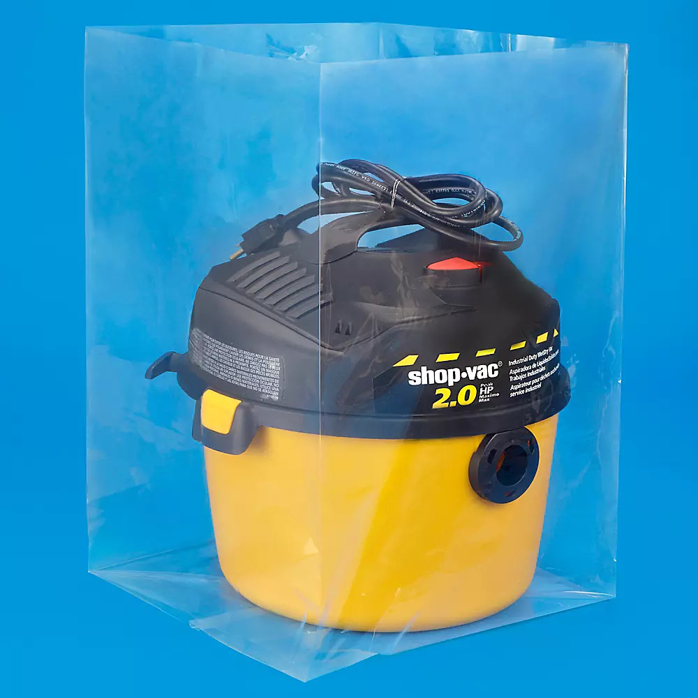 Pack of 500 12 x 12 x 24" 2 Mil Gusseted Poly Bags