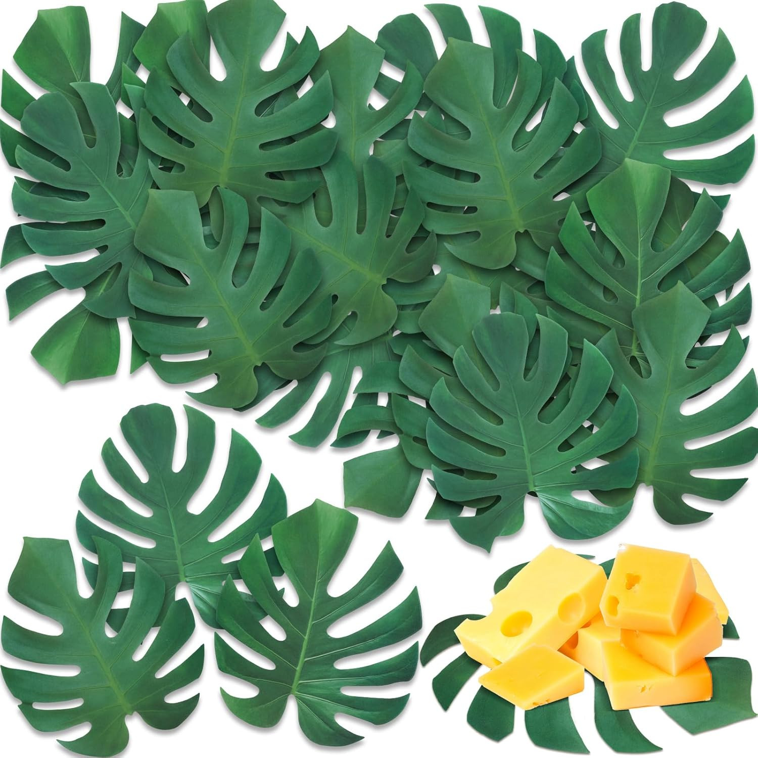 150 Pcs Leaves Parchment Paper 7.2 in Palm Leaves Paper for Cheese Boards Sum...