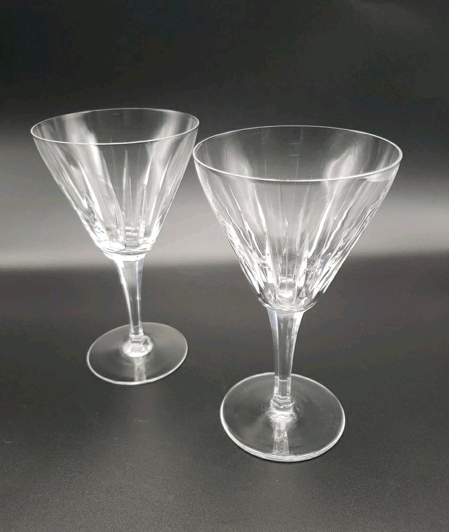 Villeroy & Boch Vintage Claret Wine Glasses 6.5" Crystal Goblets Set of 2