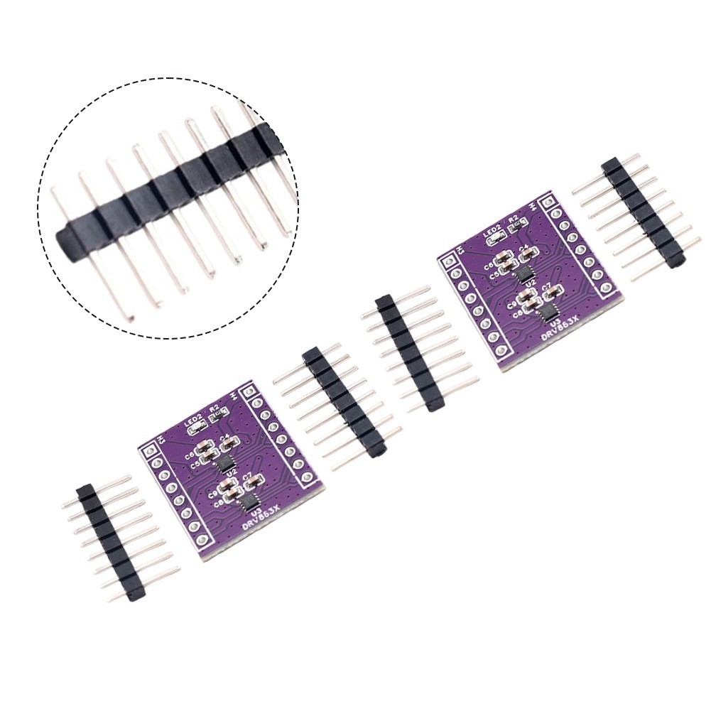 DRV8837 Motor Drive Module for 2 DC Geared Motors or 4-Wire Stepper Motor