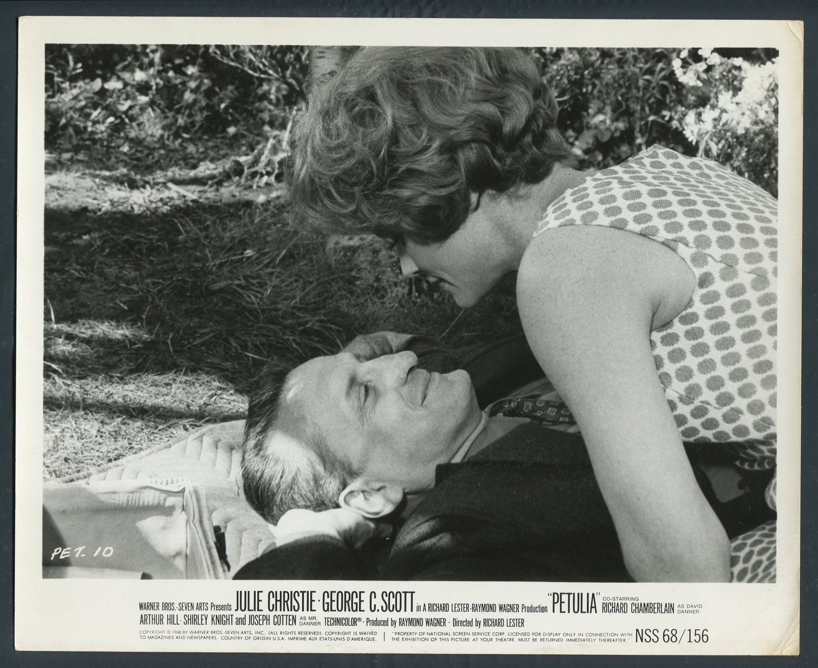 GEORGE C SCOTT PIPPA SCOTT in Petulia '68 ROMANTIC