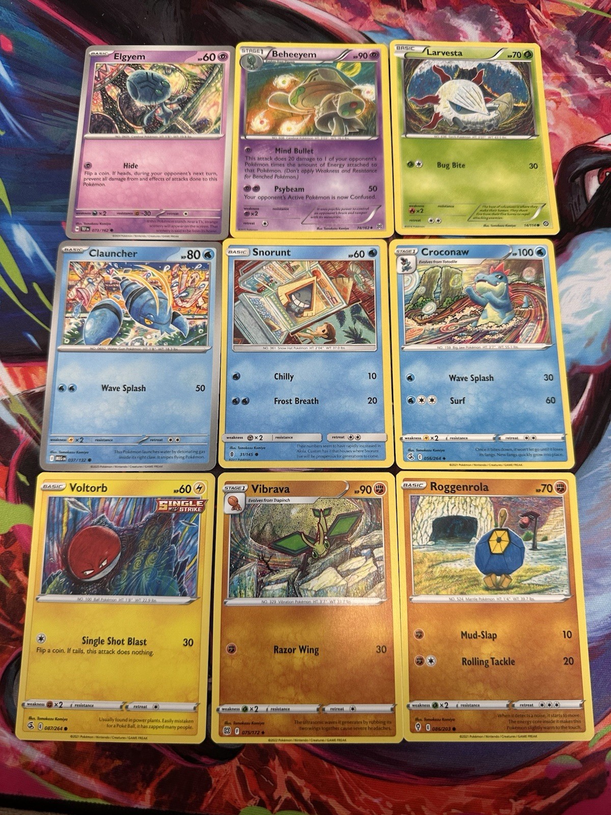 Pokémon TCG Tomokazu Komiya Pokemon English Card Lot Of 9