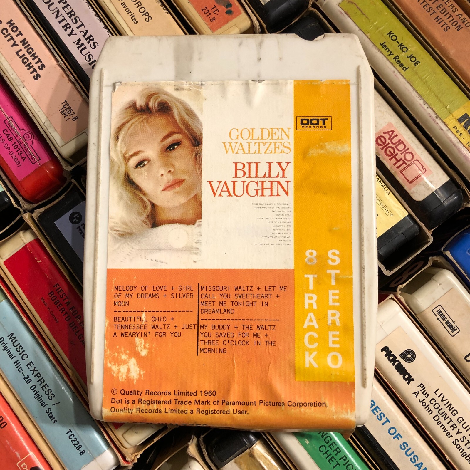Billy Vaughn : Golden Waltzes , 8 Track Tape