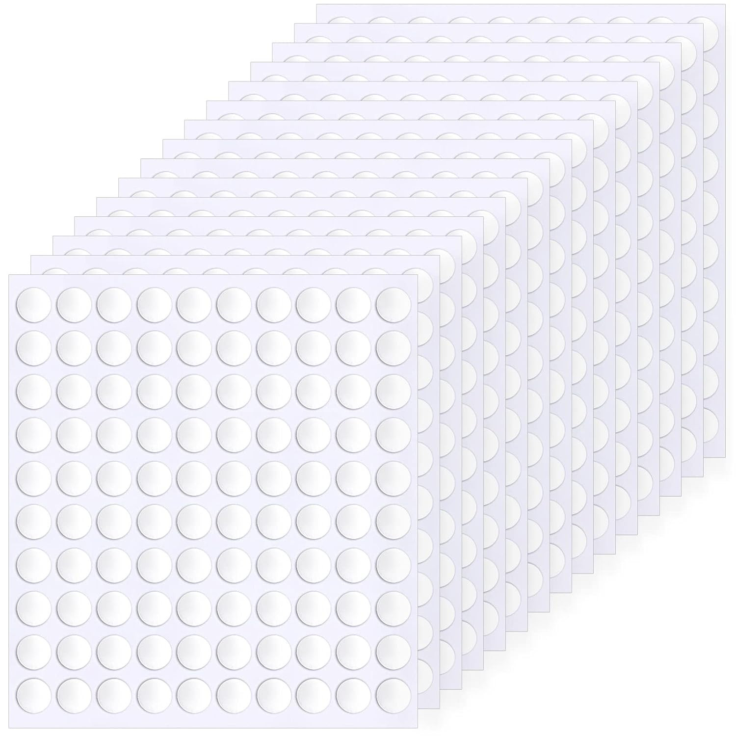 1500 Pieces Double Sided Adhesive Dots Clear Sticky Tack Tape Removable Stickers