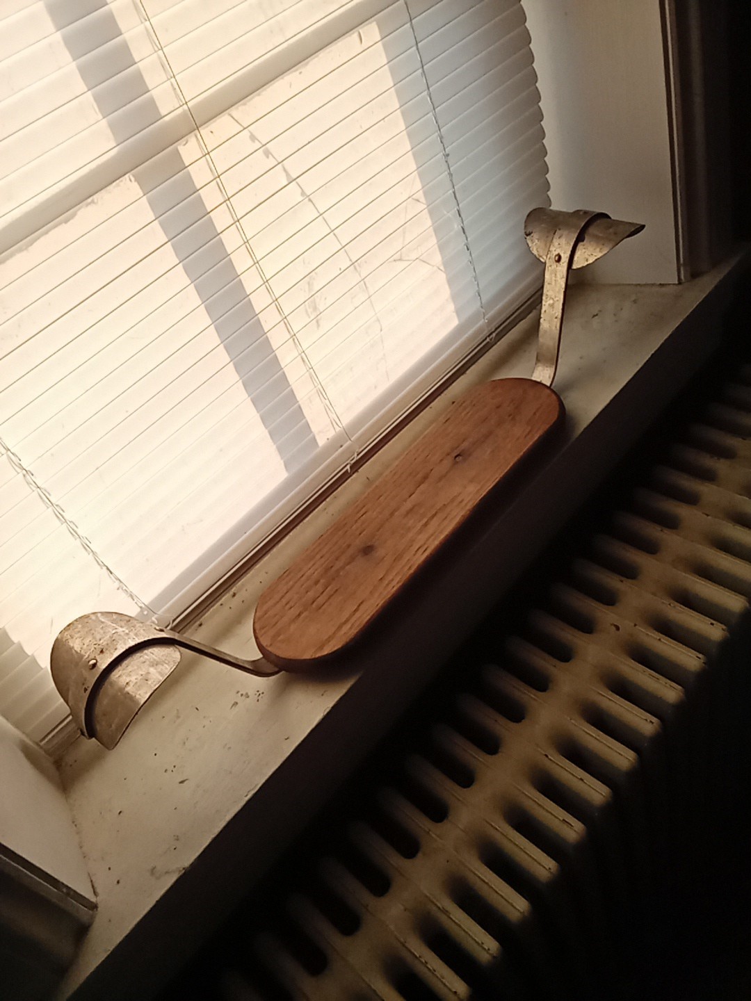 Antique Oak And Nickel Plated Barber Child'S Booster Seat