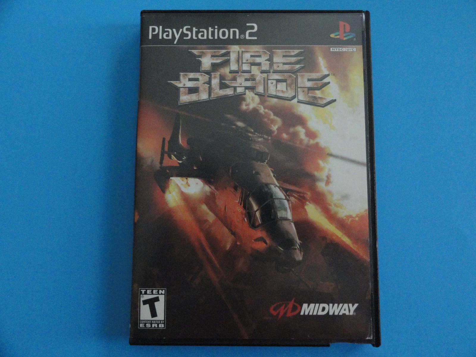 PS2 FIRE BLADE  COVER ART IN BLOCKBUSTER VIDEO CASE