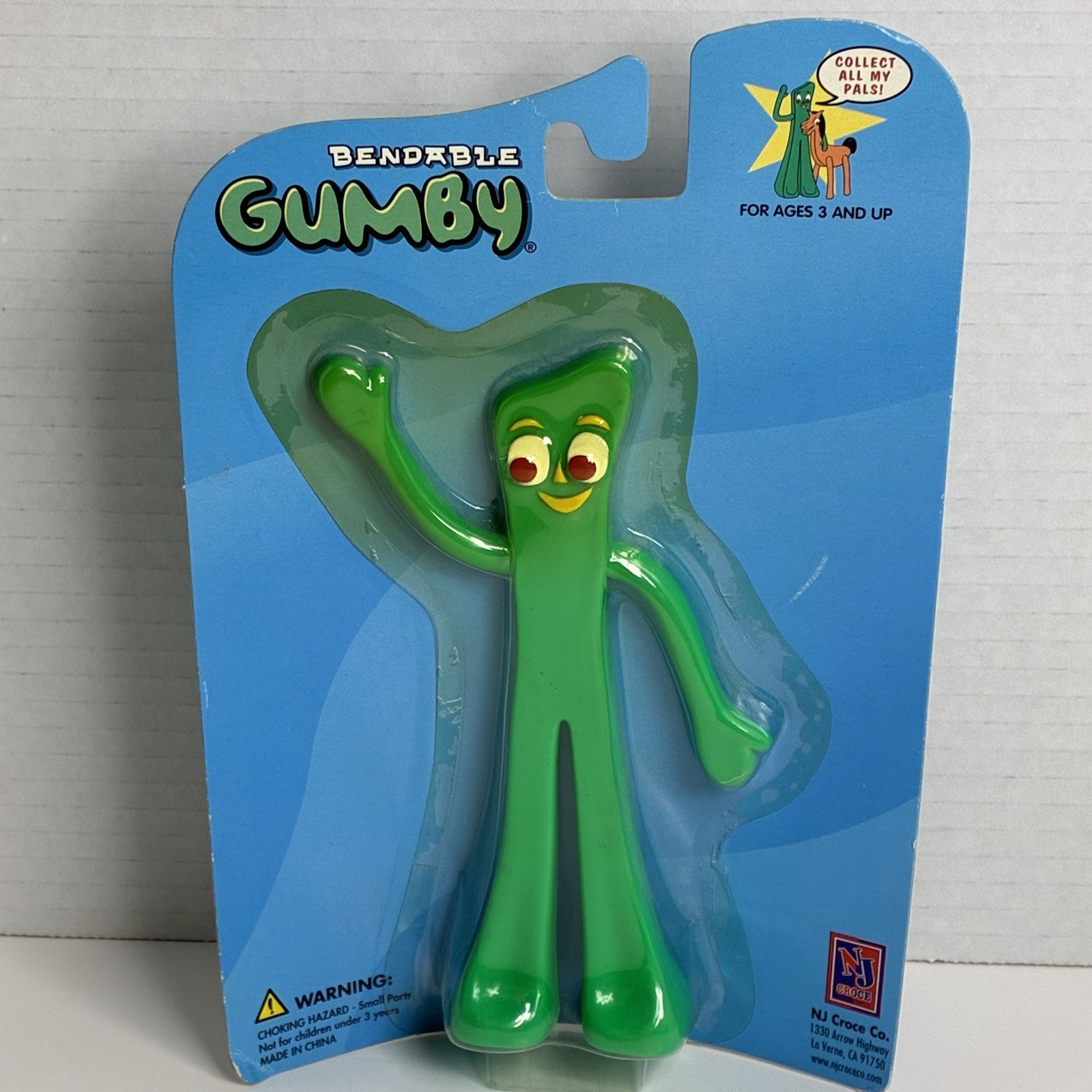 Vintage "Gumby" Bendable 6" Gumby Figurine Created By Art Clokey -NRFP-2001