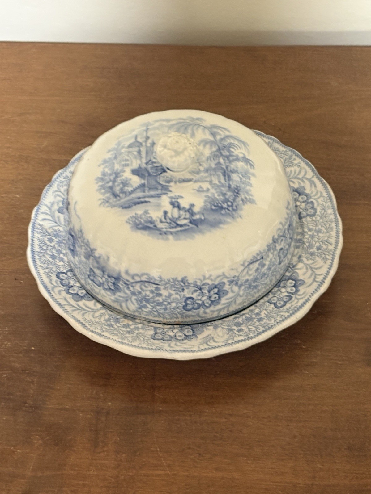 Nonpareil Staffordshire Covered Butter Dish