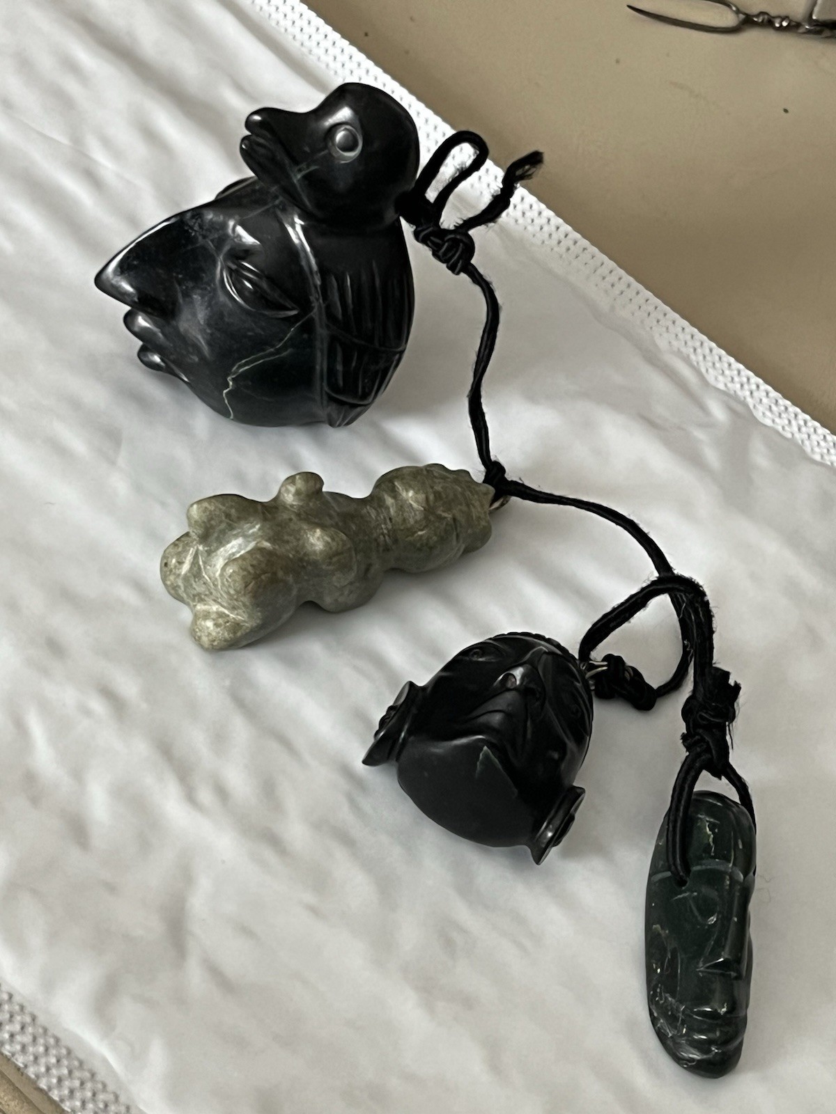 4 Pre Colombian carved stone