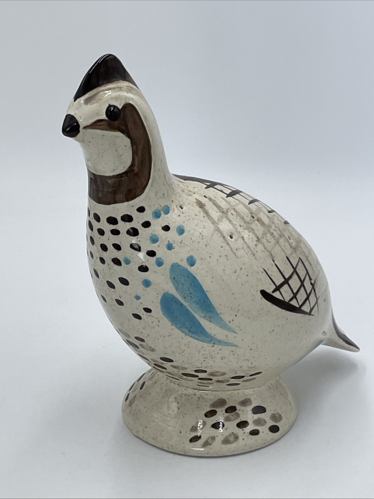 Red Wing Pottery Bob White Quail Hors D'oeuvres Appetizer Server Handpainted