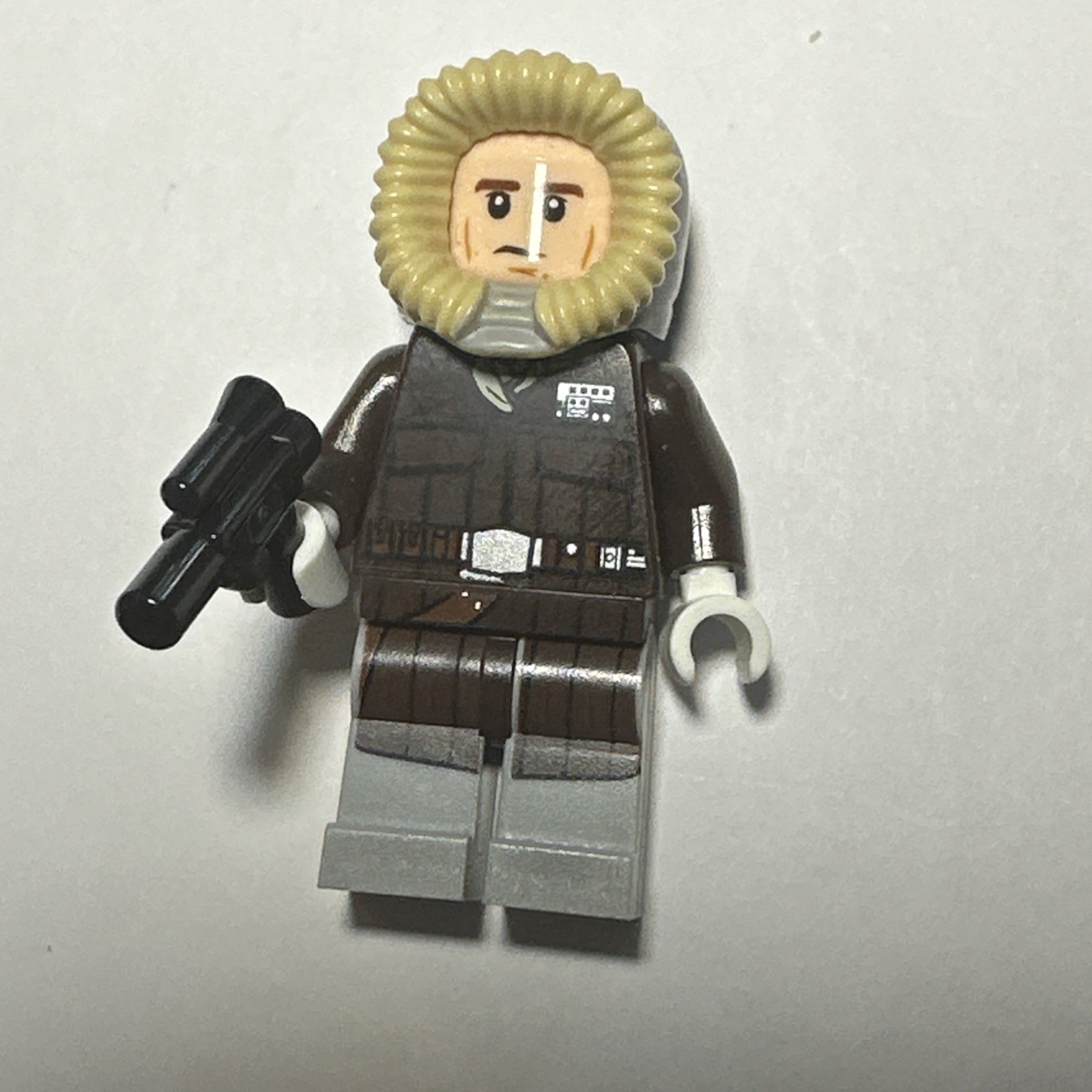 Lego Star Wars Han Solo W/ Parka Brown Coat SW0709 from Hoth Episode V Rare Find
