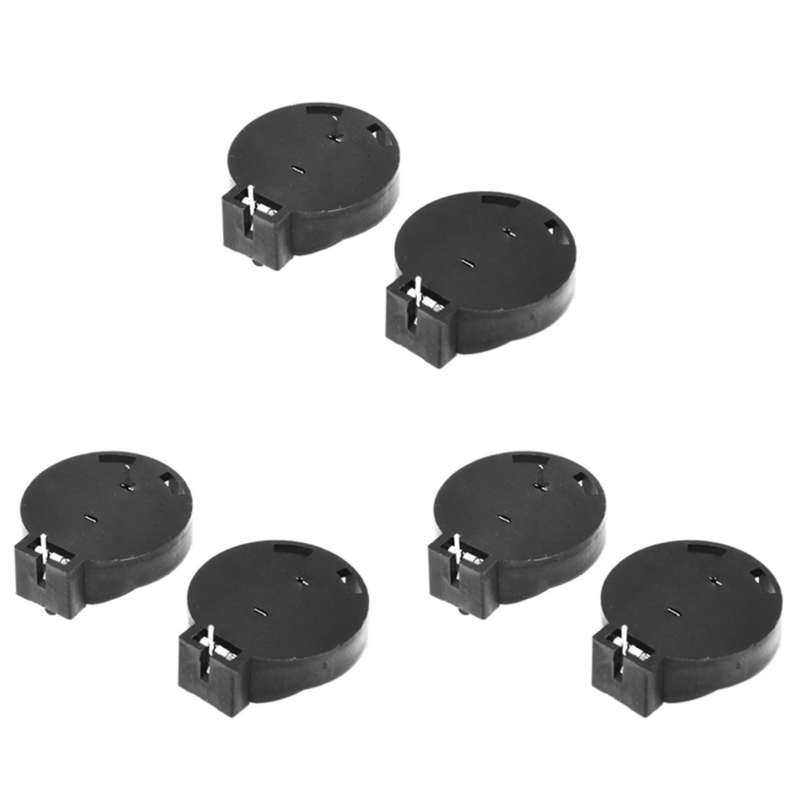 6 Pcs CR2450 Coin Cell Button Battery Socket Holder Case 2 Pins Black Z3L71182