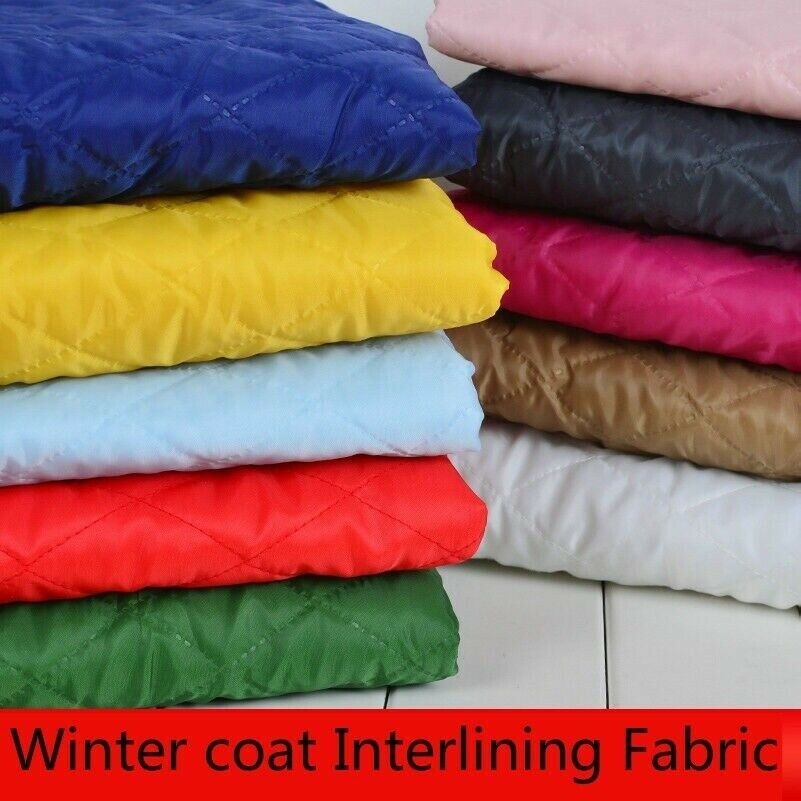 Quilted Interlining Fabric Thickening Winter Apparel Lining Cloth DIY Trims Sew