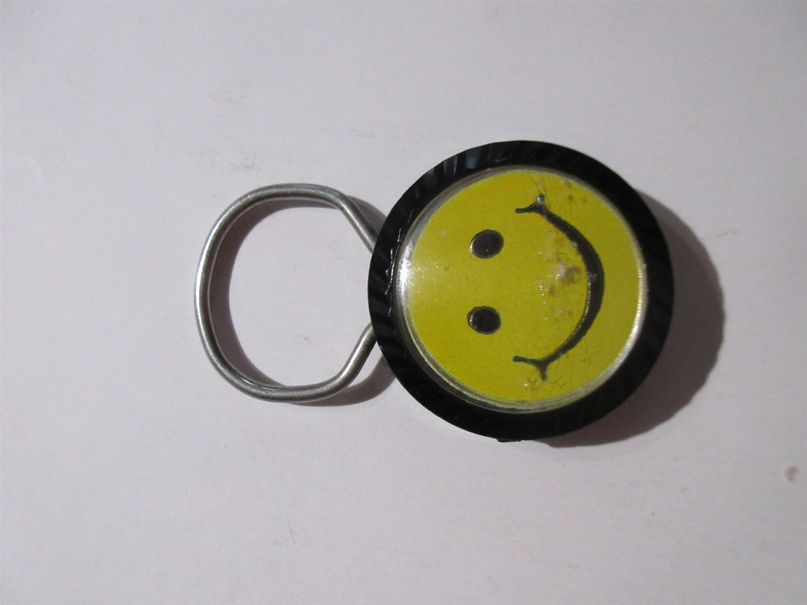 vintage Smiley Face Advertising Keychain Hauser Realty Queens NY